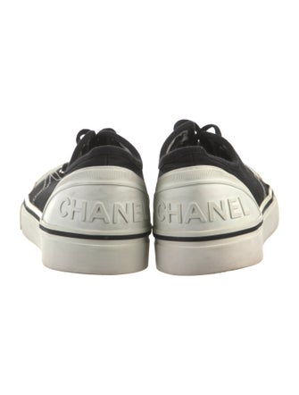 Chanel Interlocking CC Logo Canvas Sneakers