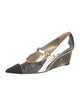 Chanel Interlocking CC Logo Patent Leather Pumps