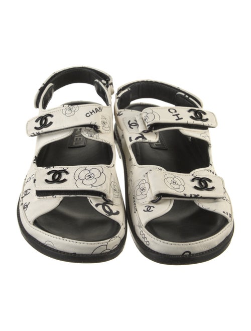 Chanel 2024 Interlocking CC Logo Slingback Sandals