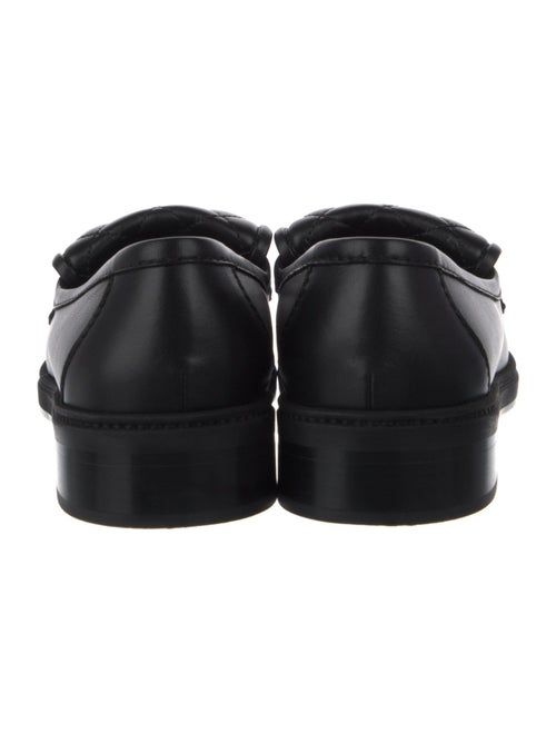 Chanel Interlocking CC Logo Leather Loafers