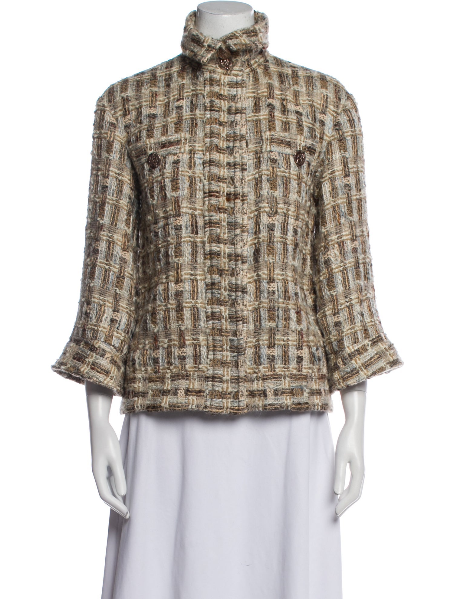 Chanel 2016 Paris-Rome Faux Fur Jacket