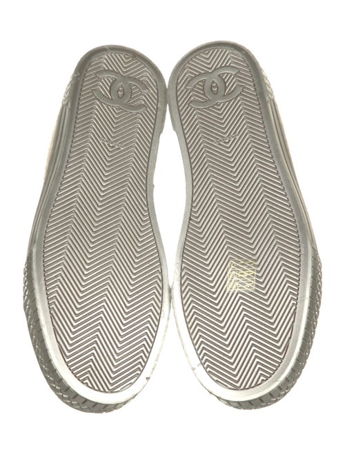 Chanel Interlocking CC Logo Tweed Sneakers