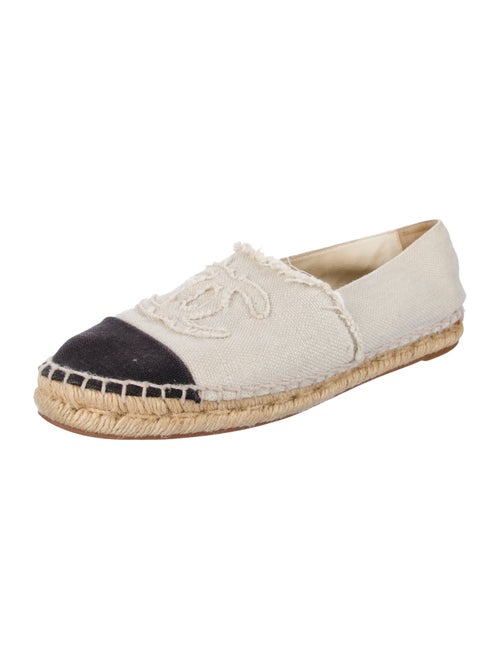 Chanel Interlocking CC Logo Canvas Espadrilles