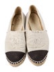 Chanel Interlocking CC Logo Canvas Espadrilles