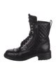 Chanel 2018 Interlocking CC Logo Combat Boots