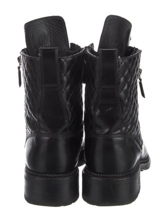 Chanel 2018 Interlocking CC Logo Combat Boots