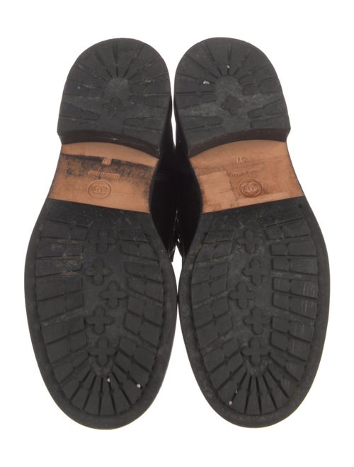 Chanel 2018 Interlocking CC Logo Combat Boots