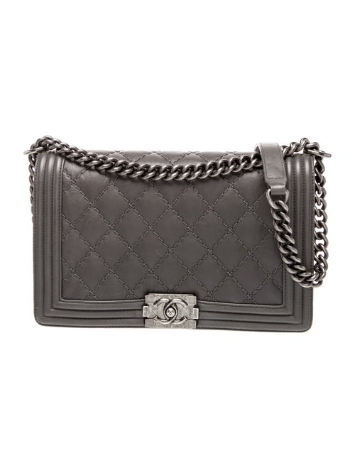 Chanel Large Double Stitch Boy Bag