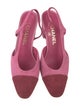Chanel 2023 Interlocking CC Logo Slingback Pumps