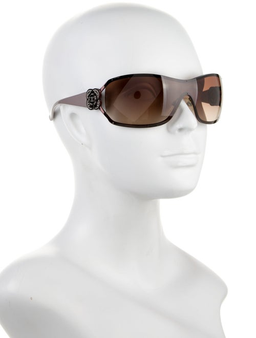 Chanel Interlocking CC Logo Shield Sunglasses