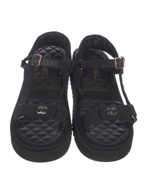 Chanel 2022 Interlocking CC Logo Sandals