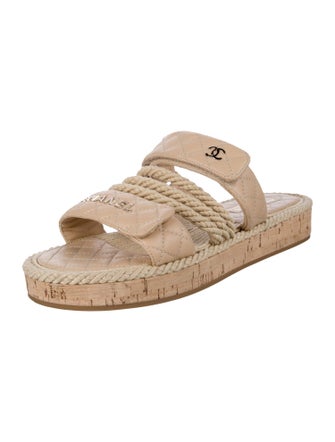 Chanel 2021 Interlocking CC Logo Espadrilles