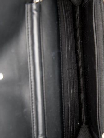 Chanel Patent Striped Wallet On Chain