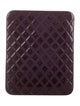Chanel Patent Quilted iPad Case