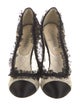 Chanel Interlocking CC Logo Lace Pumps