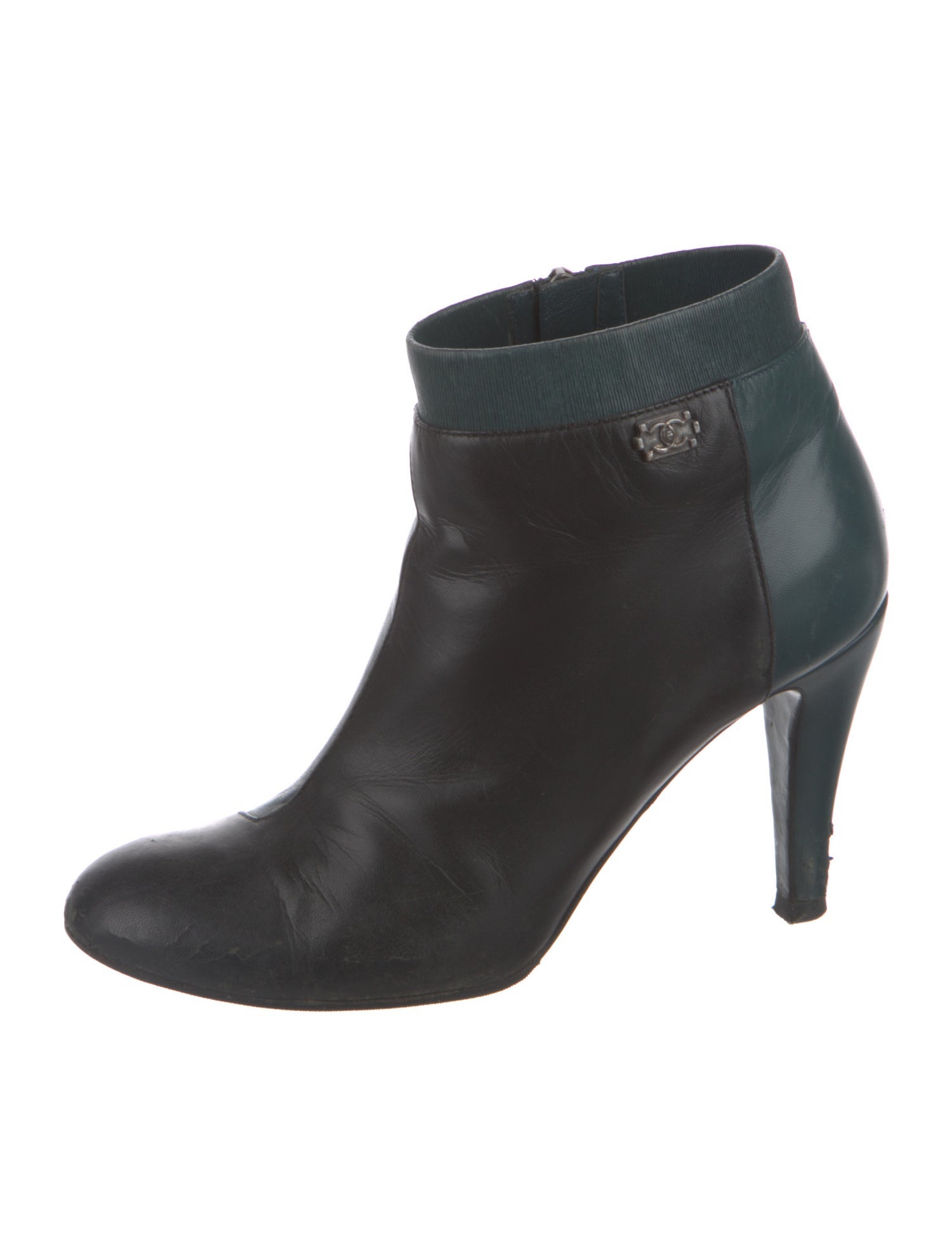 Chanel 2012 Interlocking CC Logo Boots