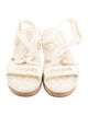 Chanel Interlocking CC Logo Leather Espadrilles