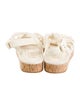 Chanel Interlocking CC Logo Leather Espadrilles