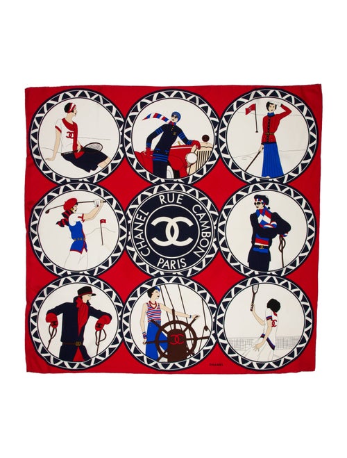 Chanel Rue Cambon Silk Scarf