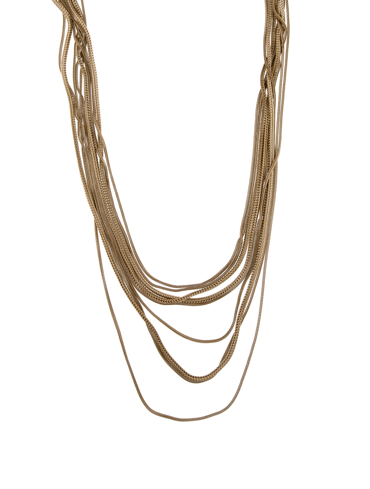 Chanel CC Braided Chain Necklace