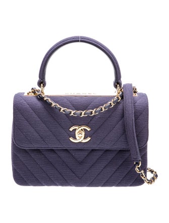 Chanel Small Chevron Jersey Trendy CC Flap Bag