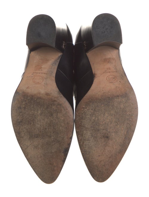 Chanel Interlocking CC Logo Leather Western Boots