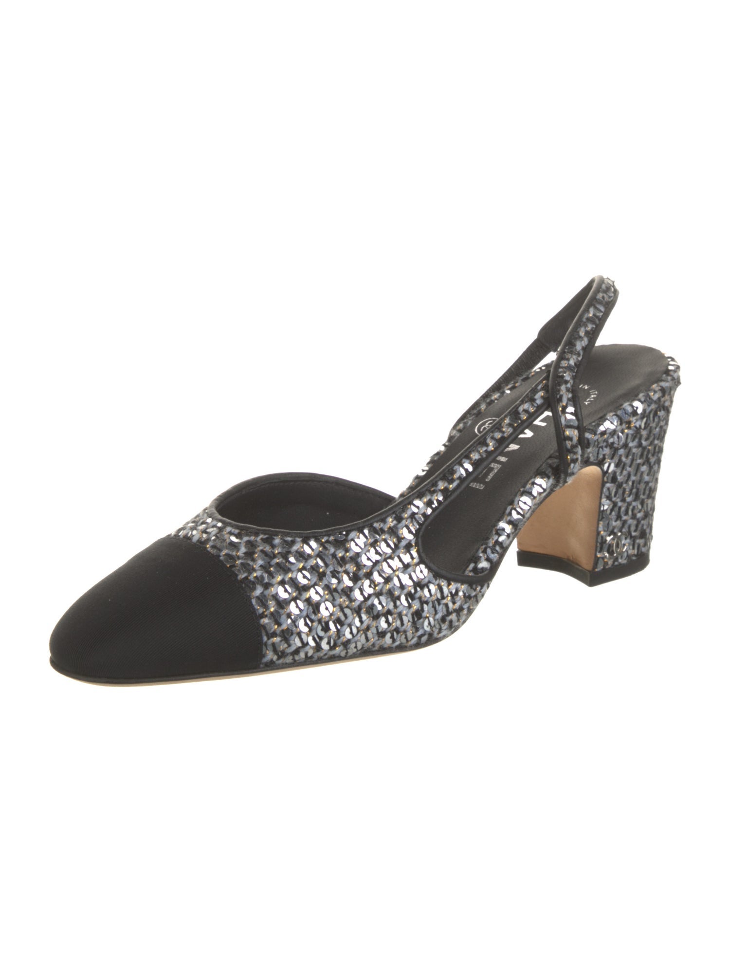 Chanel 2020 Interlocking CC Logo Slingback Pumps