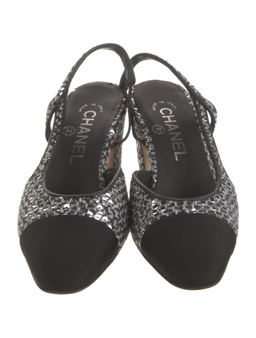 Chanel 2020 Interlocking CC Logo Slingback Pumps