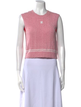 Chanel 2020 Crew Neck Crop Top