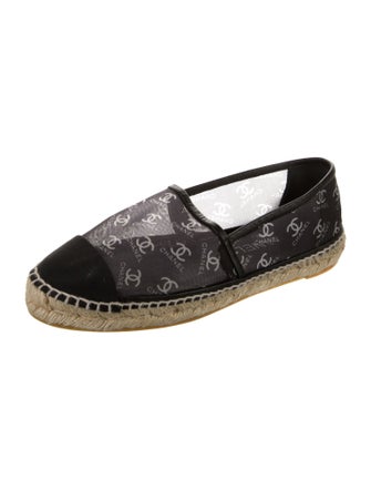 Chanel Interlocking CC Logo Mesh Espadrilles