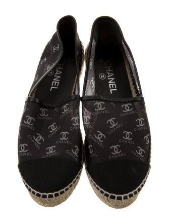 Chanel Interlocking CC Logo Mesh Espadrilles