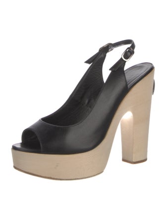 Chanel 2011 Interlocking CC Logo Slingback Pumps