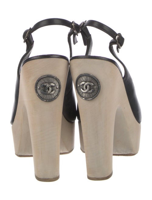 Chanel 2011 Interlocking CC Logo Slingback Pumps