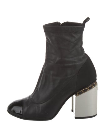 Chanel 2016 Interlocking CC Logo Sock Boots