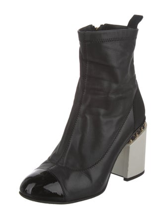 Chanel 2016 Interlocking CC Logo Sock Boots