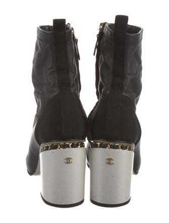 Chanel 2016 Interlocking CC Logo Sock Boots