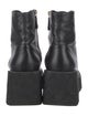 Chanel Interlocking CC Logo Leather Combat Boots