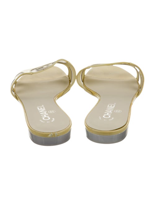Chanel Interlocking CC Logo PVC Slides