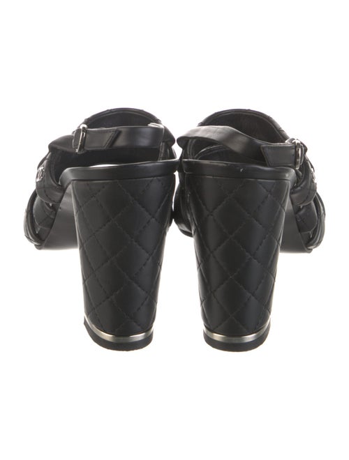 Chanel 2016 Interlocking CC Logo Slingback Sandals