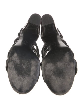 Chanel 2016 Interlocking CC Logo Slingback Sandals