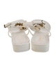 Chanel 2023 Interlocking CC Logo T-Strap Sandals