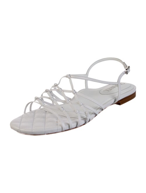 Chanel 2021 Interlocking CC Logo Slingback Sandals