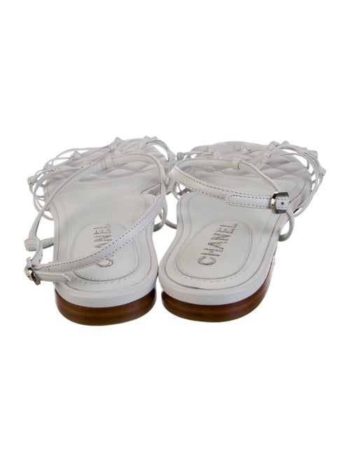 Chanel 2021 Interlocking CC Logo Slingback Sandals