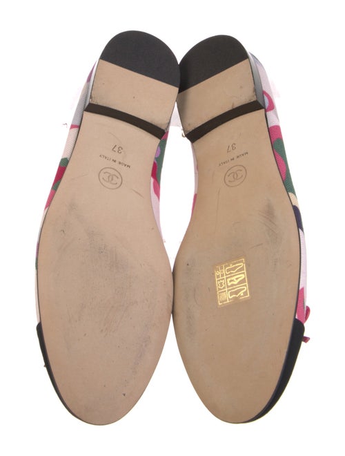 Chanel Interlocking CC Logo Canvas Flats