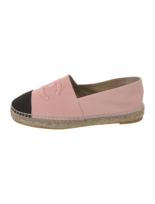 Chanel Interlocking CC Logo Canvas Espadrilles