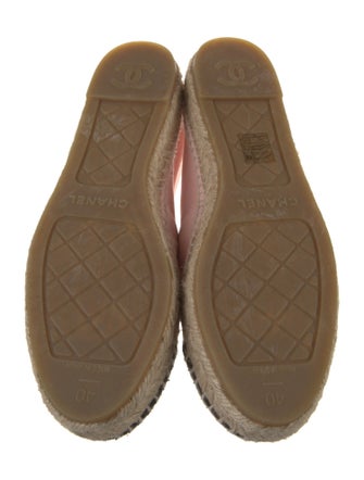 Chanel Interlocking CC Logo Canvas Espadrilles