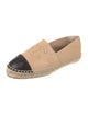 Chanel Interlocking CC Logo Leather Espadrilles