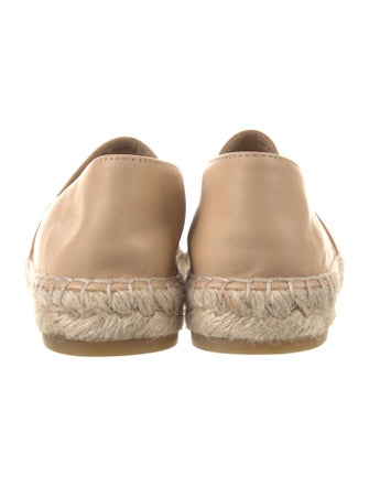 Chanel Interlocking CC Logo Leather Espadrilles