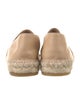 Chanel Interlocking CC Logo Leather Espadrilles
