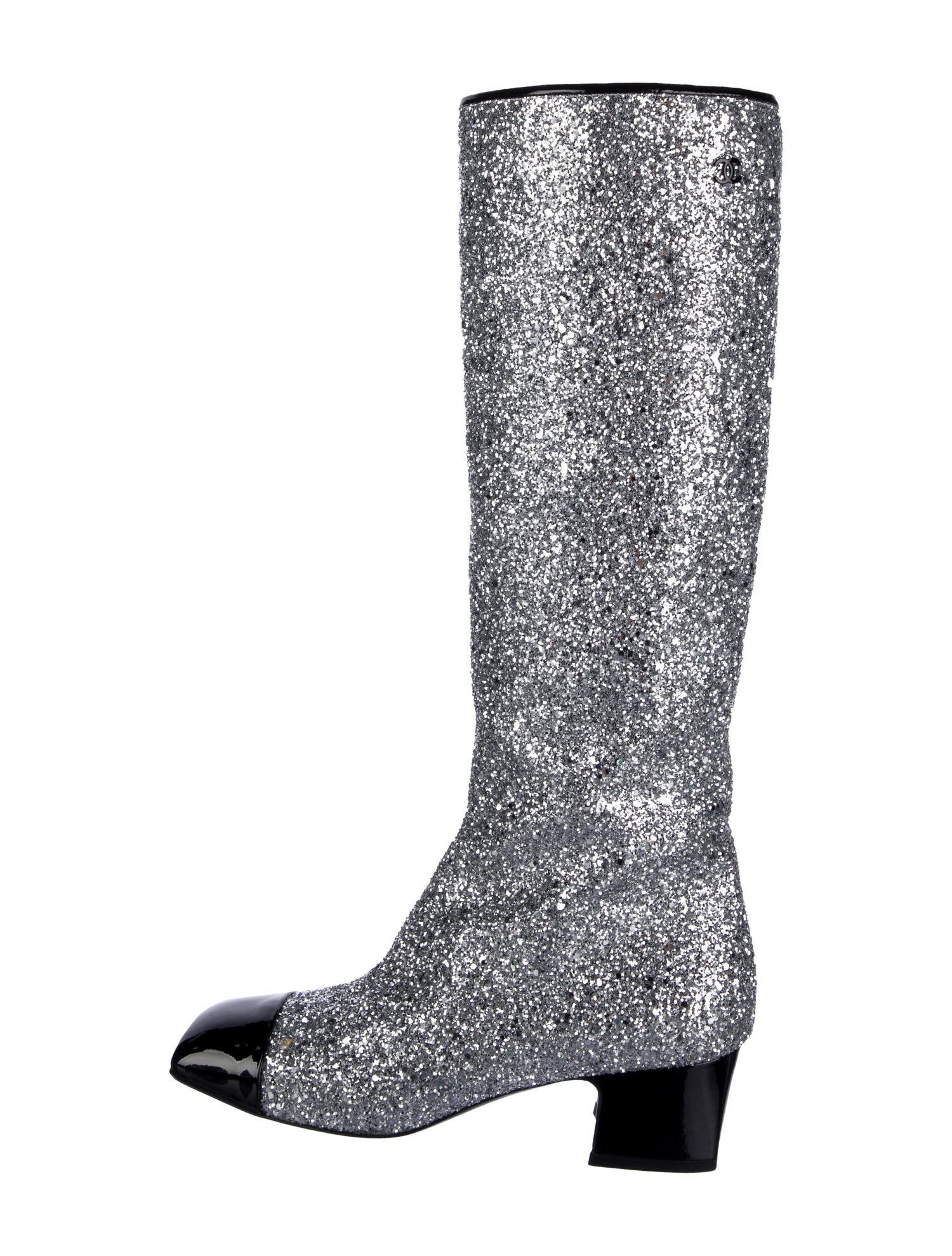 Chanel 2017 Interlocking CC Logo Riding Boots